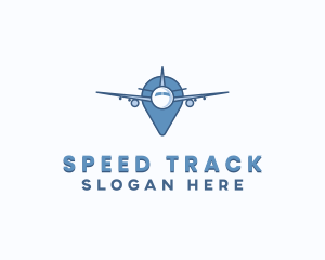 Location - Airplane Travel Navigation logo design