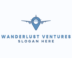 Airplane Travel Navigation logo design