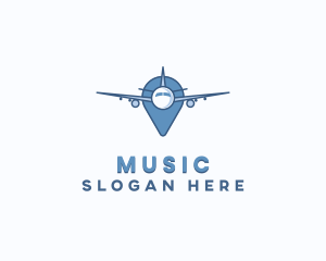 Tourist - Airplane Travel Navigation logo design