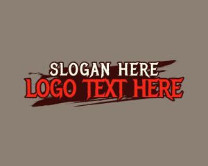 Scary - Grunge Texture Business logo design