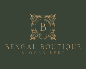 Ornament Boutique Frame logo design