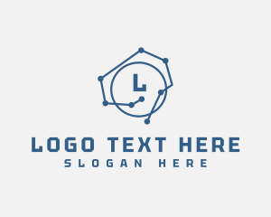 Alphabet - Digital Tech innovation logo design