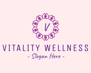 Flower Wellness Beauty Spa logo design