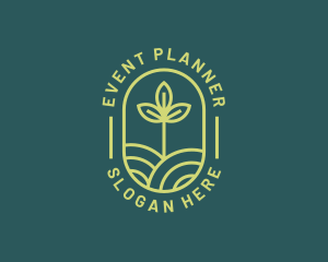 Farming Field Plant Logo