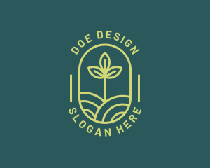 Farming Field Plant logo design