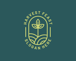 Farming Field Plant logo design