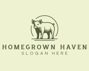 Organic Pig Barn  logo design