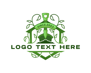 Shovel - Shovel Leaf Horticulture logo design