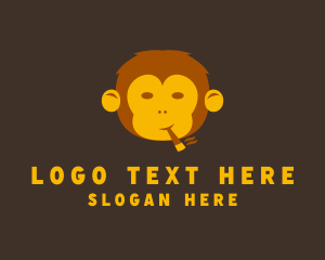 Vape - Vape Smoking Monkey logo design
