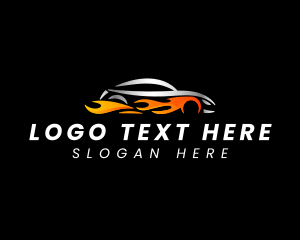 Flame - Flame Car Automotive logo design