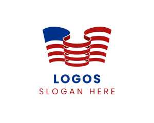 Government - America Country Flag logo design