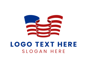 Government - USA Country Flag logo design