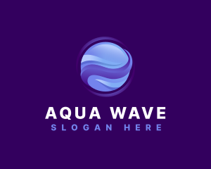 Globe Wave Digital logo design