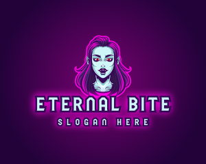 Female Vampire Gaming logo design