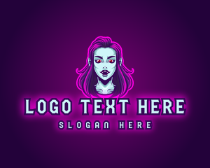 Esports - Female Vampire Gaming logo design