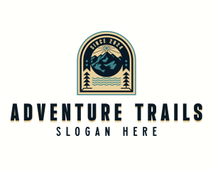 Adventure Mountain Peak logo design