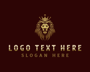 Investment - High End Lion Crown logo design