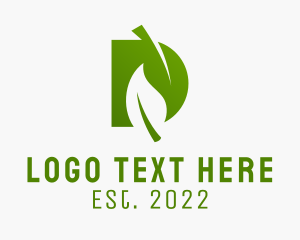 Vegetarian - Organic Farm Letter D logo design