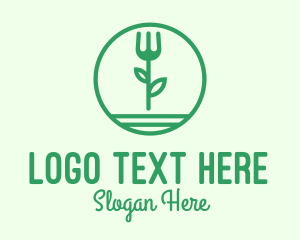 Salad Bar - Herbal Organic Restaurant logo design
