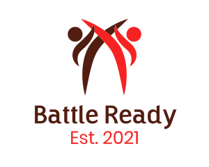 Karate Kick Battle logo design