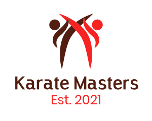 Karate Kick Battle logo design