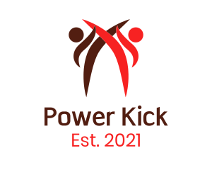 Kick - Karate Kick Battle logo design