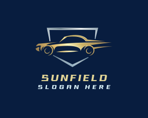 Fast - Car Fast Shield logo design