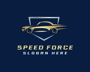 Car Fast Shield logo design