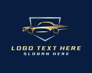 Speed - Car Fast Shield logo design