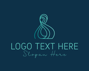Diving - Infinity Wave Loop logo design