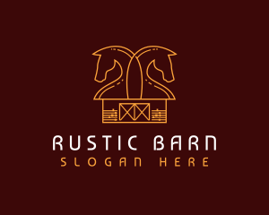 Horse Barn Ranch logo design