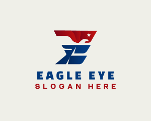 Eagle America Letter E logo design