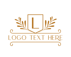 Rich - Royalty Wreath Letter logo design