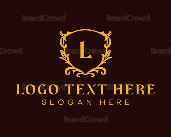 Luxury Floral Crest Logo