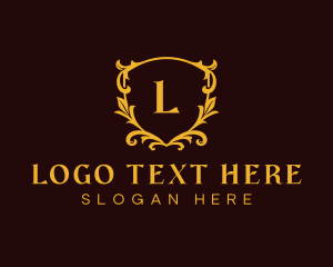 Floral - Luxury Floral Crest logo design