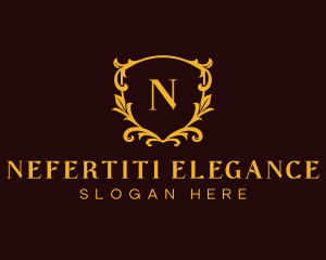 Luxury Floral Crest logo design