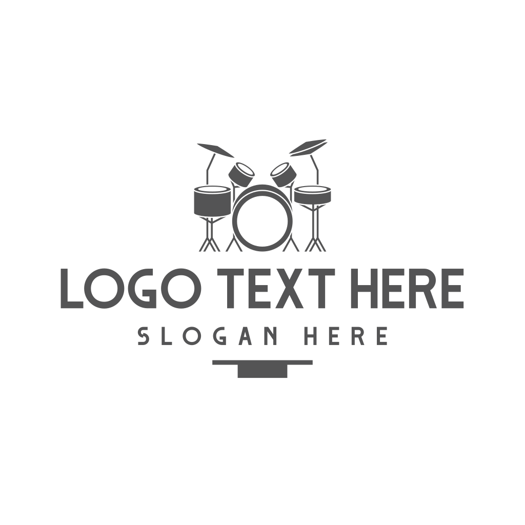 Musical Drummer Instrument Logo | BrandCrowd Logo Maker