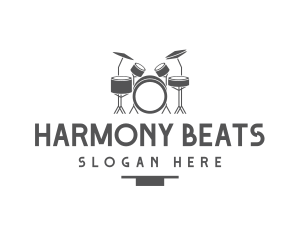 Tune - Musical Drummer Instrument logo design