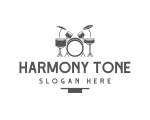 Tone - Musical Drummer Instrument logo design