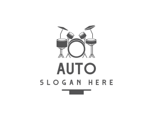 Drummer - Musical Drummer Instrument logo design