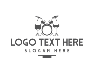Instrument - Musical Drummer Instrument logo design