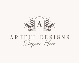 Elegant Floral Crest logo design