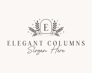 Elegant Floral Crest logo design