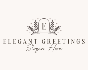 Elegant Floral Crest logo design