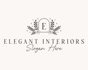 Elegant Floral Crest logo design