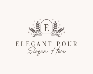 Elegant Floral Crest logo design