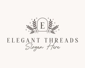 Elegant Floral Crest logo design