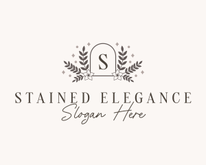 Elegant Floral Crest logo design