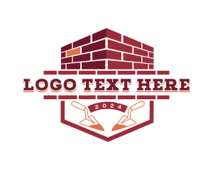 Tool - Masonry Trowel Brick logo design