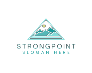 Mountain Horizon Triangle Logo